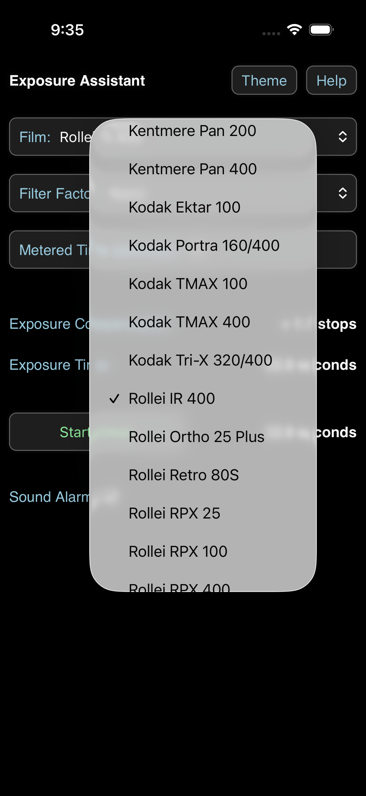 Exposure Assistant Screen 4